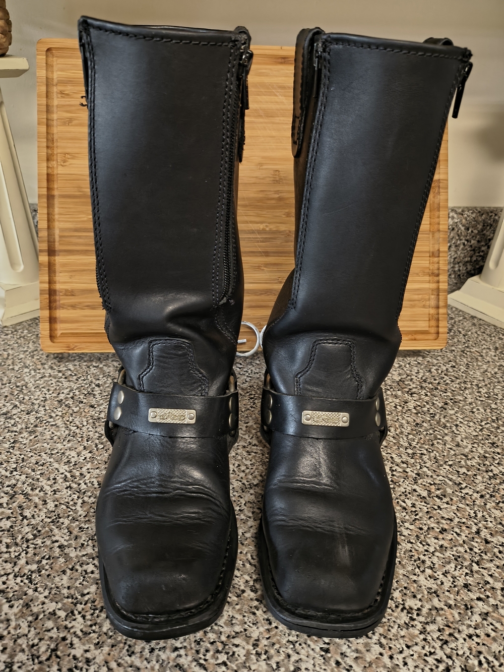 Vintage Harley-Davidson Leather Harness Biker Boots - Women's 7 / Men's 5.5